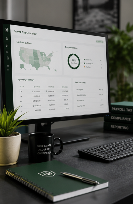 Payroll tax compliance dashboard
