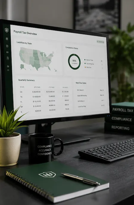 Payroll tax compliance dashboard